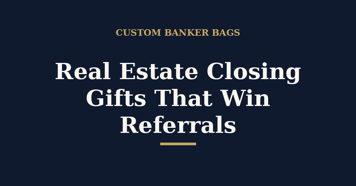 Real Estate Closing Gifts That Win Referrals
