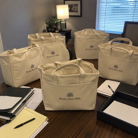 Custom banker bags for real estate closings