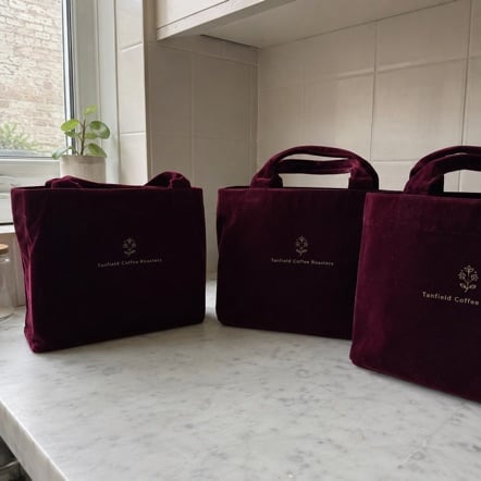 Custom velvet banker bags